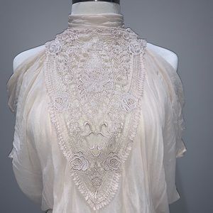 100% Exclusive Silk Chiffon Robert Rodriguez Top